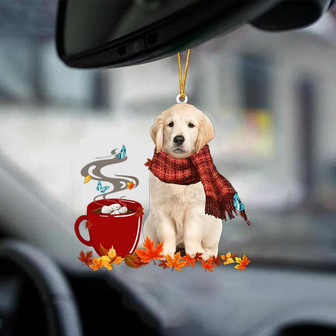 Golden Retriever 1-Fall Chocolate-Two Sided Ornament - Thegiftio UK