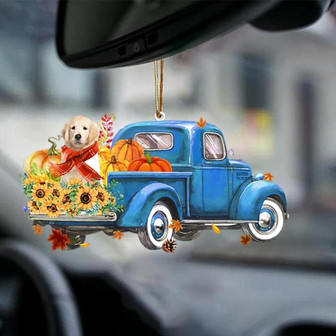 Golden Retriever 1-Little Pumpkin-Two Sided Ornament - Thegiftio UK