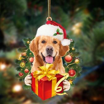 Golden Retriever-Dogs give gifts Hanging Ornament - Thegiftio