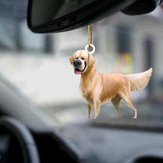 Golden Retriever-Look at me-two sided ornament - Thegiftio UK