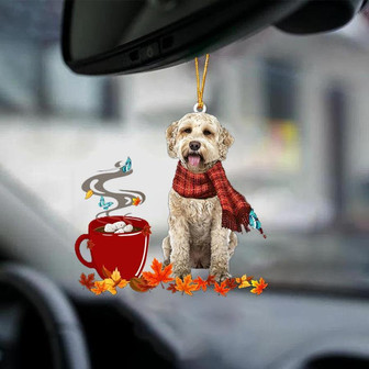 Goldendoodle 1-Fall Chocolate-Two Sided Ornament - Thegiftio UK
