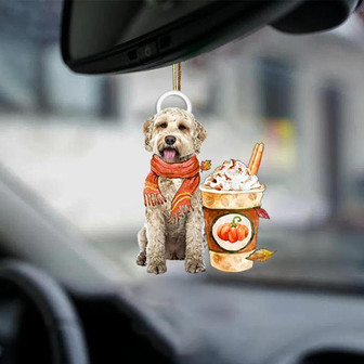 Goldendoodle 1-Pumpkin Spice Kinda-Two Sided Ornament - Thegiftio UK