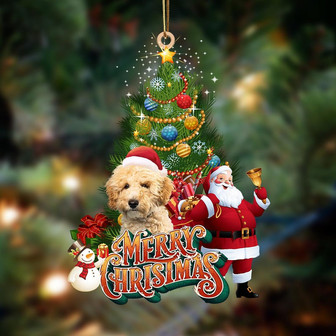 Goldendoodle 3-Christmas Tree&Dog Hanging Ornament - Thegiftio UK