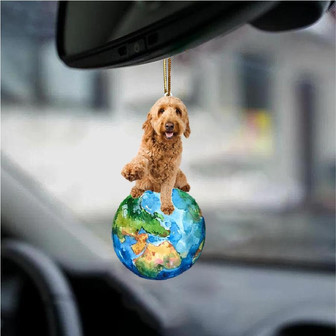 Goldendoodle-Around My Dog-Two Sided Ornament - Thegiftio UK