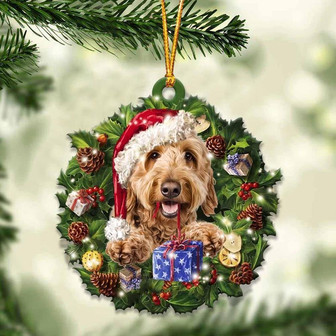 Goldendoodle and Christmas gift for her gift for him gift for Goldendoodle lover ornament - Thegiftio UK