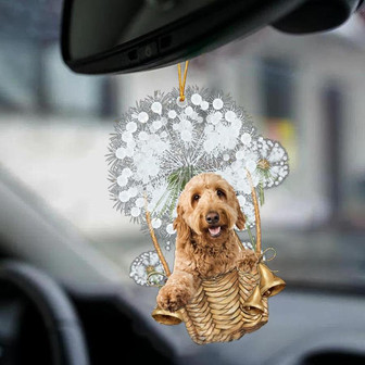 Goldendoodle-Dandelion-Two Sided Ornament - Thegiftio UK