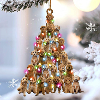 Goldendoodle lovely tree gift for goldendoodle lover gift for dog mom ornament - Thegiftio UK