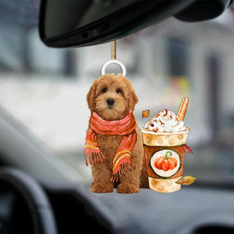 Goldendoodle-Pumpkin Spice Kinda-Two Sided Ornament - Thegiftio UK