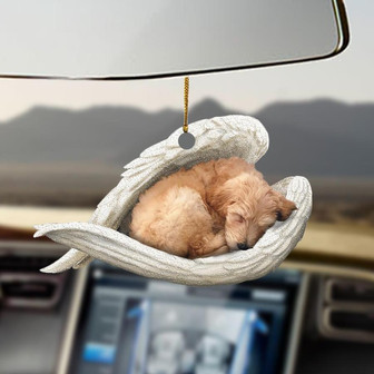 Goldendoodle sleeping angel goldendoodle lovers dog moms ornament - Thegiftio UK