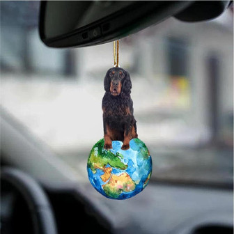Gordon Setter-Around My Dog-Two Sided Ornament - Thegiftio UK