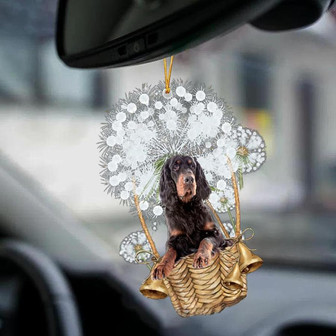 Gordon Setter-Dandelion-Two Sided Ornament - Thegiftio UK