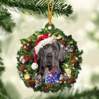 Great Dane and Christmas gift for her gift for him gift for Great Dane lover ornament - Thegiftio UK
