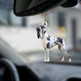 Great Dane-Look at me-two sided ornament - Thegiftio UK