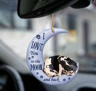 Great dane moon back great dane lover dog moms two sided ornament - Thegiftio UK