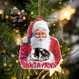 Great Dane-Santa Paws-Two Sided Ornament - Thegiftio UK