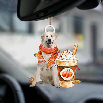 Great Pyrenees 2-Pumpkin Spice Kinda-Two Sided Ornament - Thegiftio UK