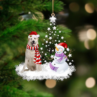 Great Pyrenees 2-Star Tree Hanging Ornament - Thegiftio UK