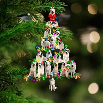 Great Pyrenees-Christmas Tree Lights-Two Sided Ornament - Thegiftio UK