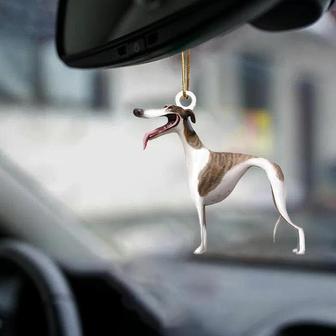 Greyhound-Look at me-two sided ornament - Thegiftio UK