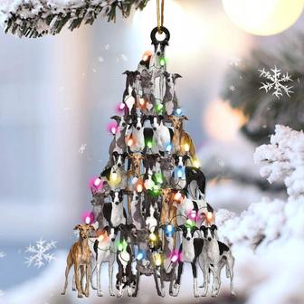Greyhound lovely tree gift for greyhound lover gift for dog mom ornament - Thegiftio UK
