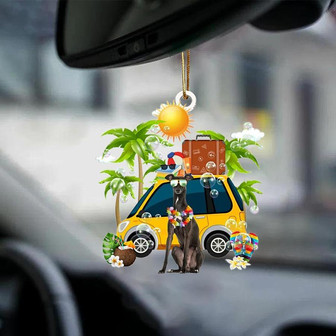 Greyhound-Nice Summer-Two Sided Ornament - Thegiftio UK