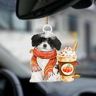 Havanese 1-Pumpkin Spice Kinda-Two Sided Ornament - Thegiftio