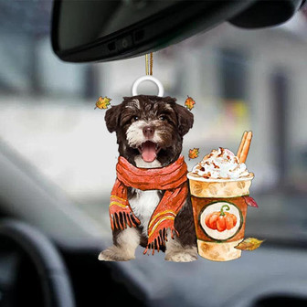 Havanese 2-Pumpkin Spice Kinda-Two Sided Ornament - Thegiftio UK