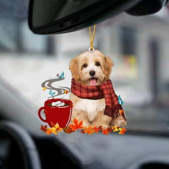 Havanese 3-Fall Chocolate-Two Sided Ornament - Thegiftio UK