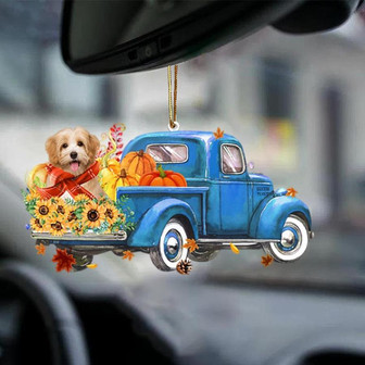 Havanese 3-Little Pumpkin-Two Sided Ornament - Thegiftio UK