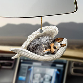 Heeler sleeping angel heeler lovers dog lovers ornament - Thegiftio UK