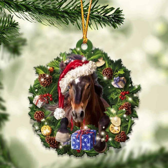 Horse and Christmas gift for her gift for him gift for Horse lover ornament - Thegiftio