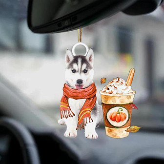 Husky 2-Pumpkin Spice Kinda-Two Sided Ornament - Thegiftio