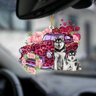 Husky-Make My Life-Two Sided Ornament - Thegiftio UK