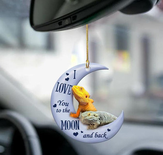 Iguanids moon back two sided ornament  - Thegiftio UK
