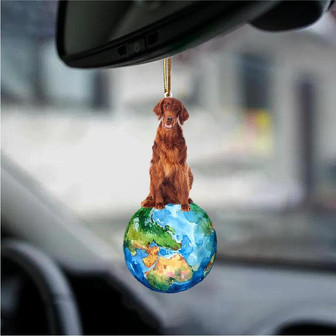 Irish Setter-Around My Dog-Two Sided Ornament - Thegiftio