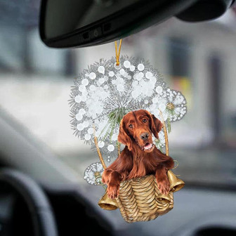 Irish Setter-Dandelion-Two Sided Ornament - Thegiftio