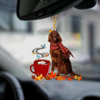 Irish Setter-Fall Chocolate-Two Sided Ornament - Thegiftio UK