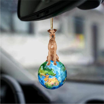 Irish Terrier-Around My Dog-Two Sided Ornament - Thegiftio