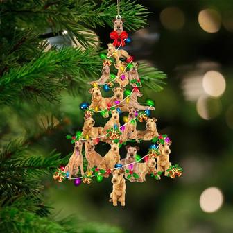 Irish Terrier-Christmas Tree Lights-Two Sided Ornament - Thegiftio UK