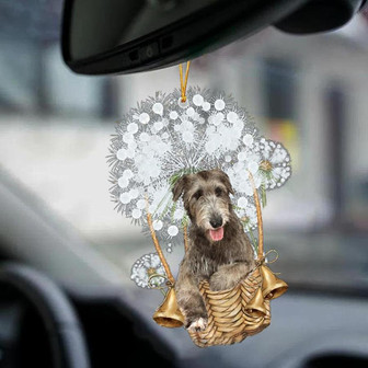 Irish Wolfhound-Dandelion-Two Sided Ornament - Thegiftio