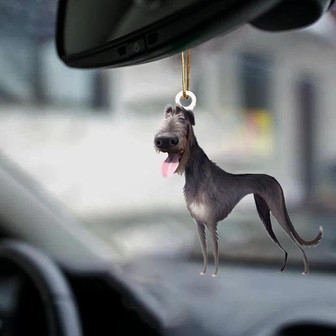 Irish Wolfhound-Look at me-two sided ornament - Thegiftio