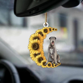 Irish Wolfhound-Sunflower Be Kind Car Ornament - Thegiftio