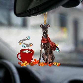 Italian Greyhound 1-Fall Chocolate-Two Sided Ornament - Thegiftio UK