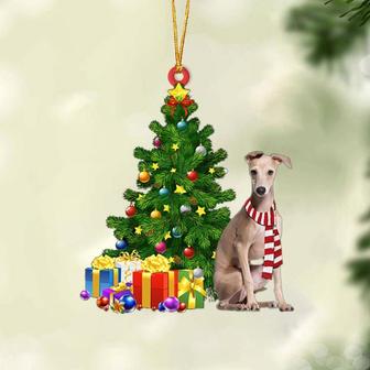 Italian Greyhound-Christmas Star Hanging Ornament - Thegiftio UK