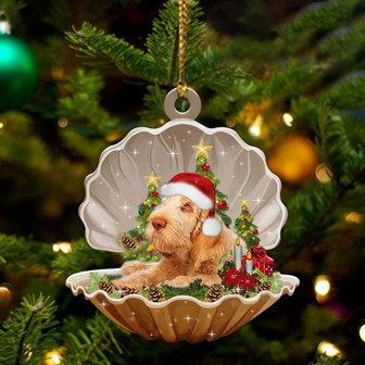 Italian Spinone4-Sleeping Pearl in Christmas Two Sided Ornament - Thegiftio UK