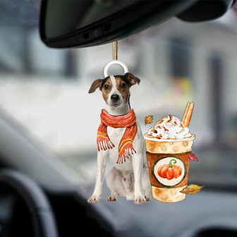 Jack Russell Terrier 1-Pumpkin Spice Kinda-Two Sided Ornament - Thegiftio