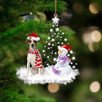 Jack Russell Terrier 1-Star Tree Hanging Ornament - Thegiftio UK