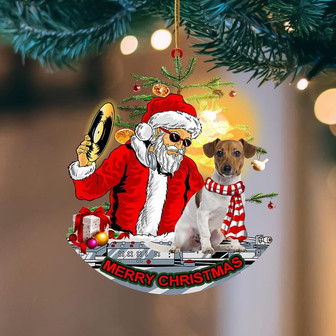 Jack Russell Terrier (8)-Christmas Party-Two Sided Ornament - Thegiftio UK