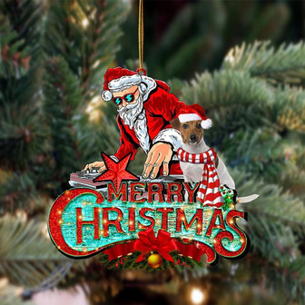 Jack Russell Terrier (8)-Christmas Rock Two Sided Ornament - Thegiftio UK