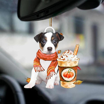 Jack Russell Terrier-Pumpkin Spice Kinda-Two Sided Ornament - Thegiftio